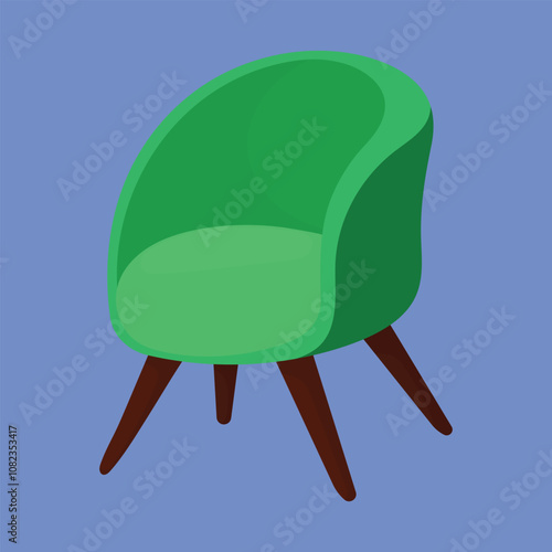 Comfortable sofa chair illustration. sofa icon vector. comfy furniture. armchair illustration vector