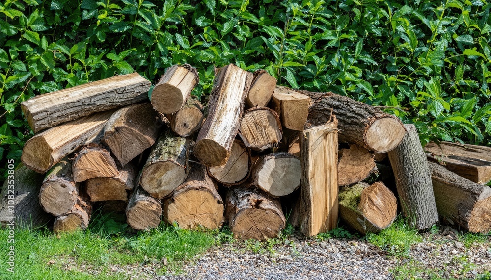 wood prepared for heating season wood prepared for heating season