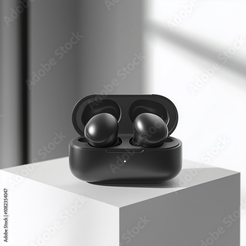 Close-Up Black and White Photo of Luxury High-Quality Studio-Grade Professional Headphones