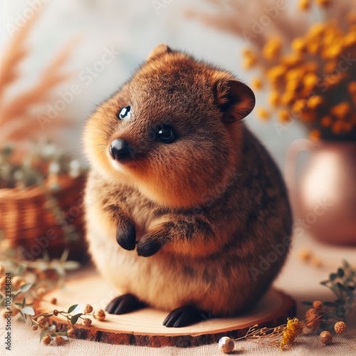 Quokka Cute A round friendly font with soft edges inspired by th