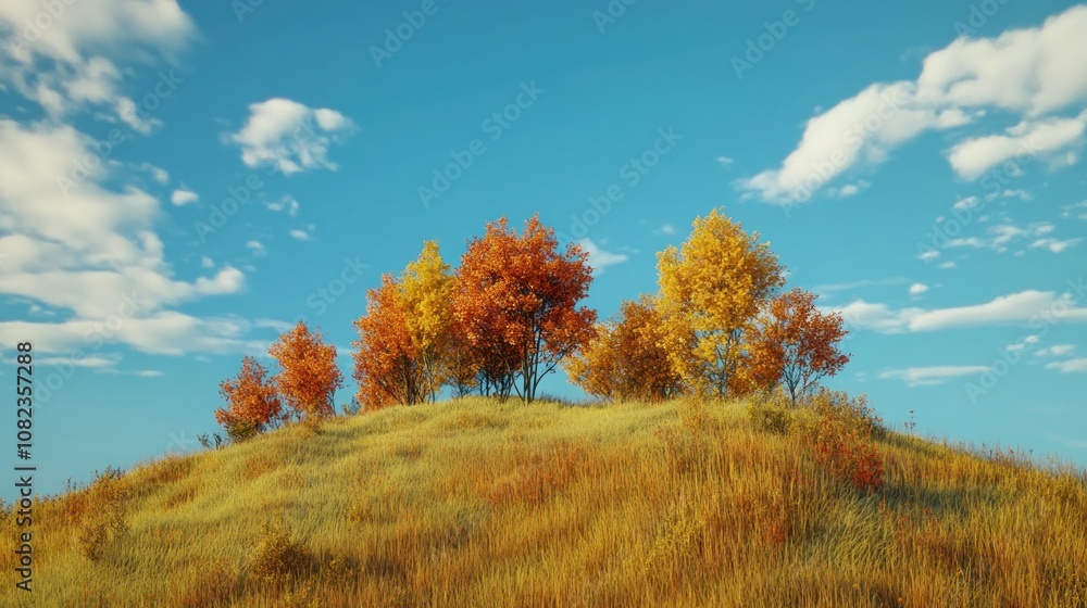 Fototapeta premium Autumnal Hillside