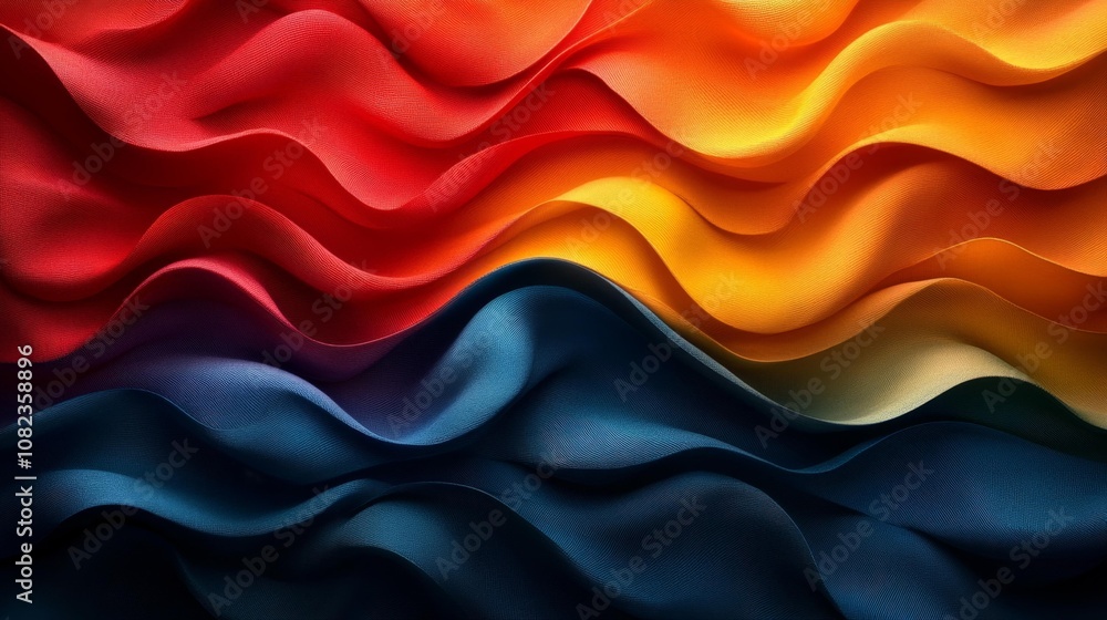 Obraz premium Background with Developing Flag of Portugal. Generative AI