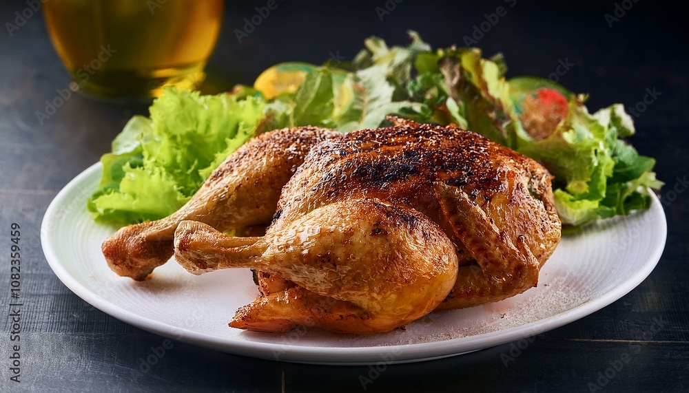 Grilled Whole Chicken Drizzled with Fresh Herb Sauce Grilled Whole Chicken Drizzled with Fresh Herb Sauce