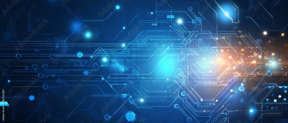 Abstract technology communication concept vector background with digital networks, data flow, futuristic connectivity, and geometric patterns for modern design projects Abstract technology communication concept vector background with digital networks, data flow, futuristic connectivity, and geometric patterns for modern design projects