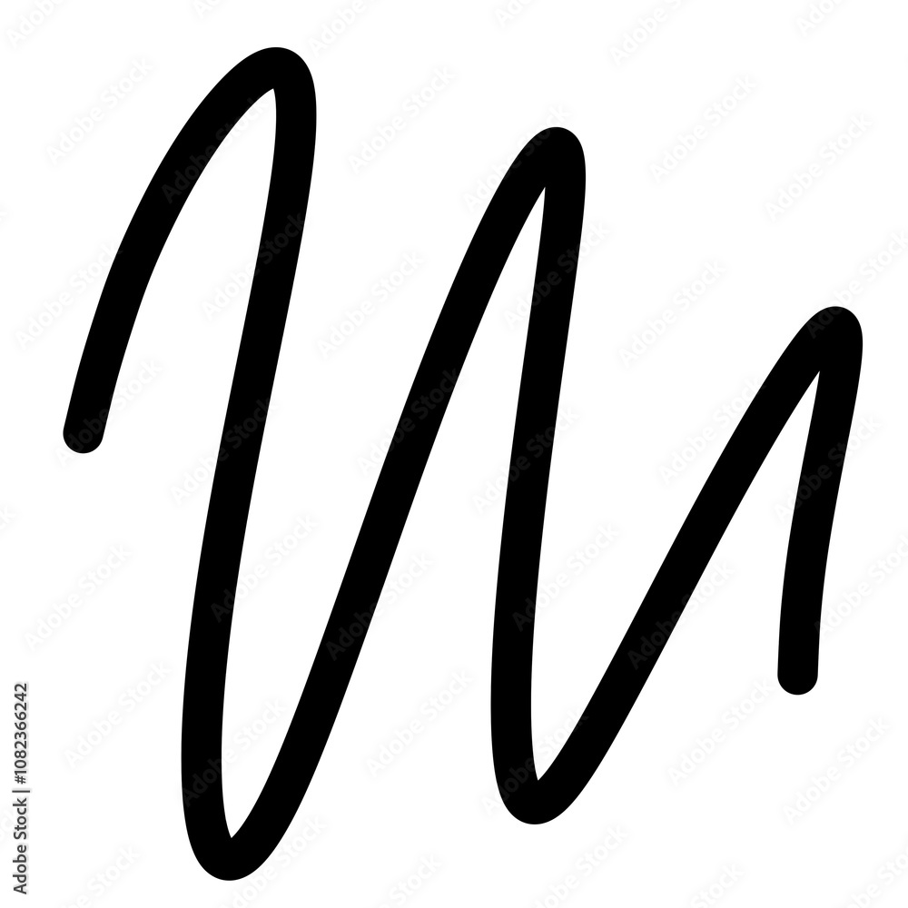 Abstract doodle pen line element Abstract doodle pen line element