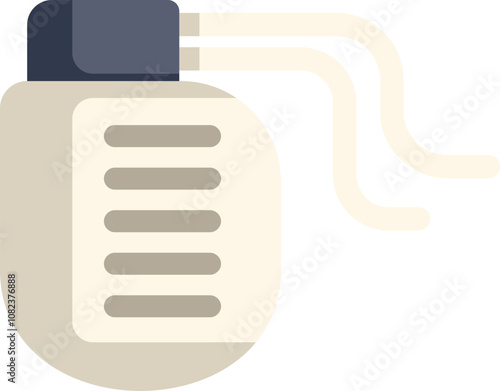 Modern heart pacemaker device regulating heart rate, ensuring normal heart function