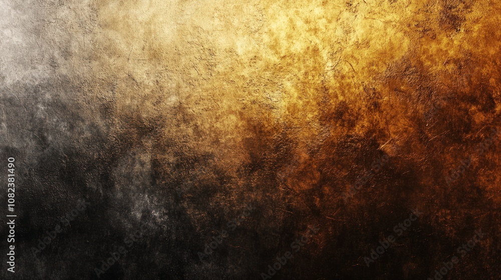 Obraz premium Golden and Black Abstract Textured Background