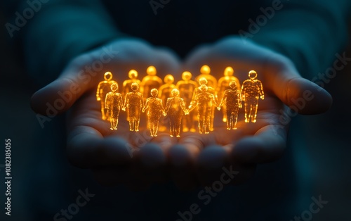 Human resources team building strong workforce