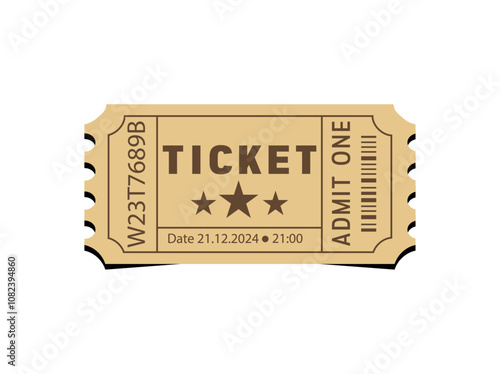 Admit one brown ticket for one person