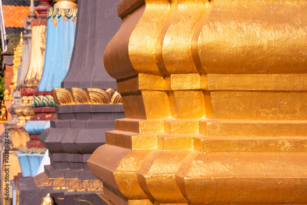 Obraz premium Temple in Siem Reap, Cambodia. Traditional asian architecture