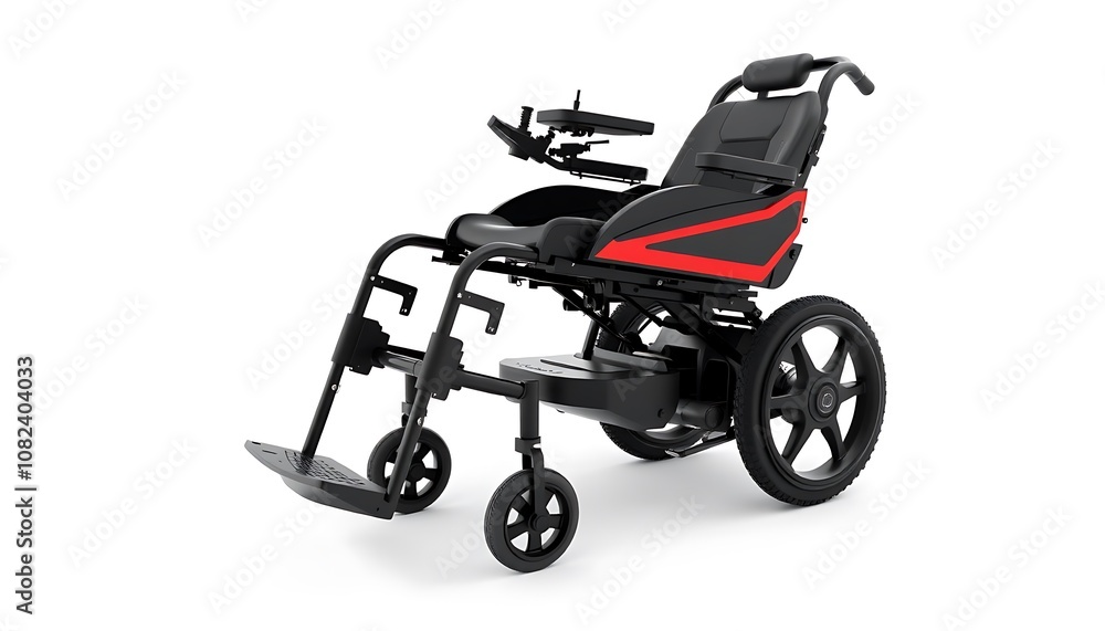 Electric Wheelchair, Mobility Scooter, Indoor Power Chair, and Motorized Wheelchair Isolated on White Background Electric Wheelchair, Mobility Scooter, Indoor Power Chair, and Motorized Wheelchair Isolated on White Background