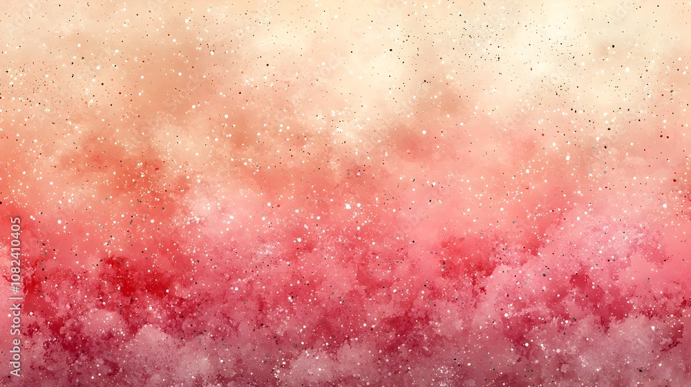 Obraz premium Soft pastel gradient fading from rose to light taupe with a textured noise pattern overlay creating a minimalist digital design that is perfect for backgrounds wallpapers fabric