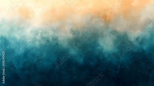 Serene and calming background featuring a soft fading pastel gradient from light blue to cream with a subtle grainy noise texture for a refined minimalist aesthetic