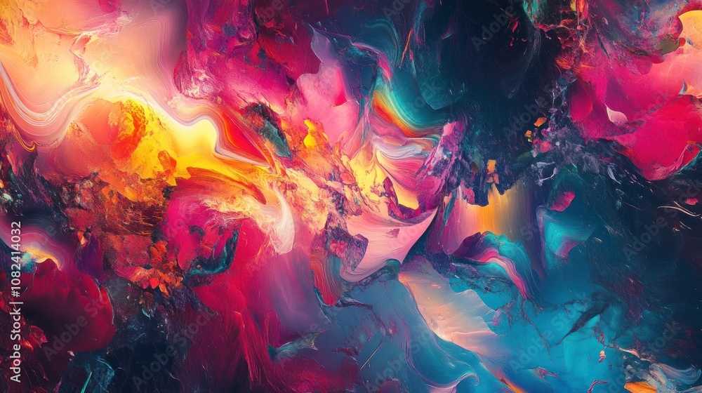 Abstract Vibrant Hues: A Symphony of Colors Abstract Vibrant Hues: A Symphony of Colors