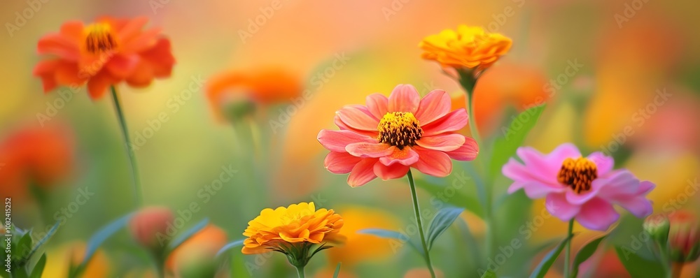 Fototapeta premium Vibrant Blooms for Sunny Days