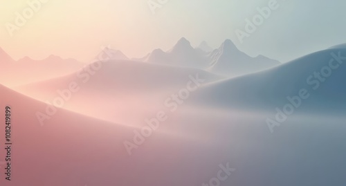 Hazy clay textures in pastel hues with close-up detail, depth of field, and a calming, minimalistic abstract style for wallpaper.