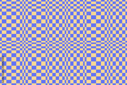 Psychedelic checkerboard poster