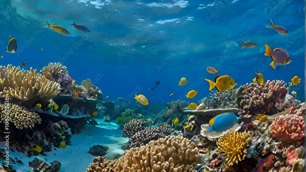 Obraz premium coral reef and fish