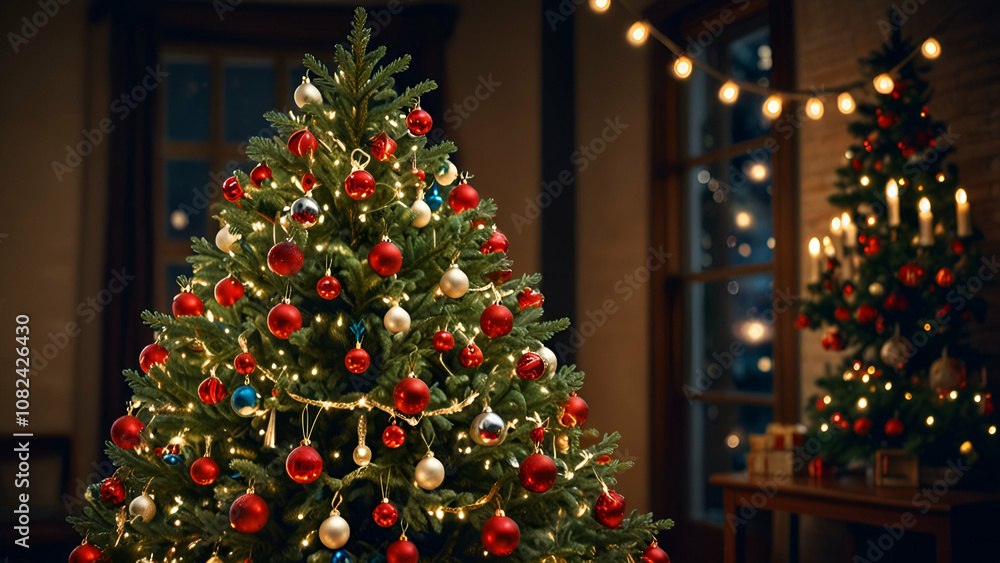 christmas tree with lights christmas tree with lights