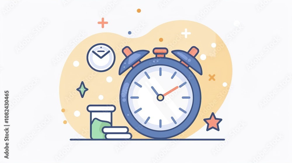 Linear Time and Clock Icons - a clean and modern visual. The white background highlights the simplicity and elegance of the design. Linear Time and Clock Icons - a clean and modern visual. The white background highlights the simplicity and elegance of the design.