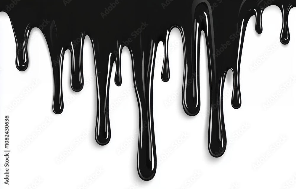 dark liquid flows down