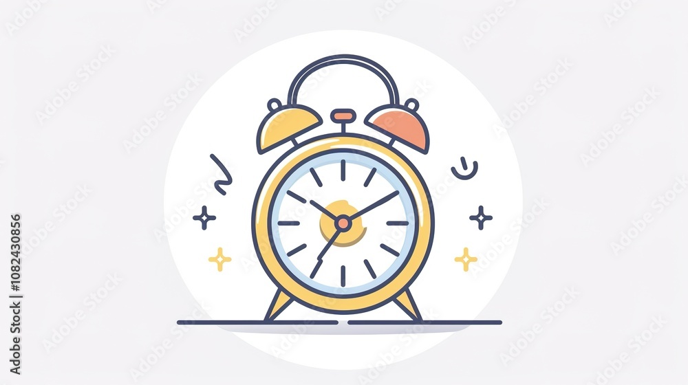 Linear Time and Clock Icons - a clean and modern visual. The white background highlights the simplicity and elegance of the design. Linear Time and Clock Icons - a clean and modern visual. The white background highlights the simplicity and elegance of the design.