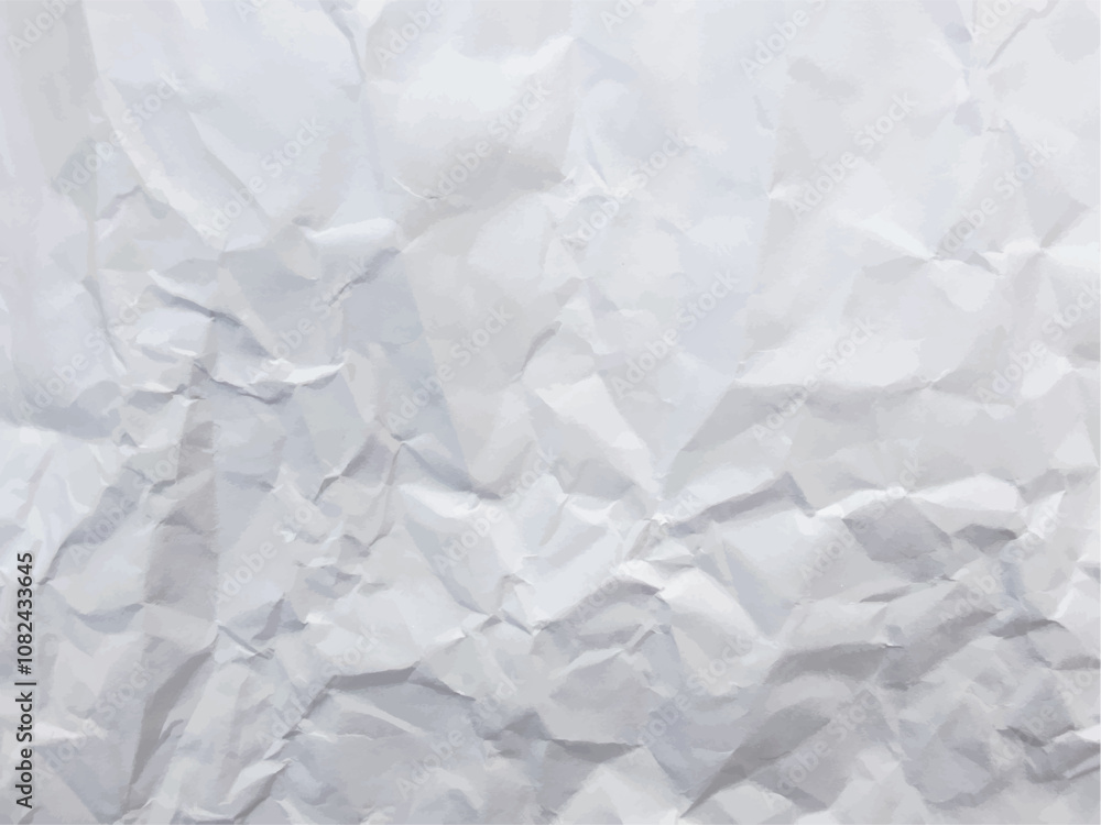 Obraz premium White color grunge crumpled paper blank paper texture background design