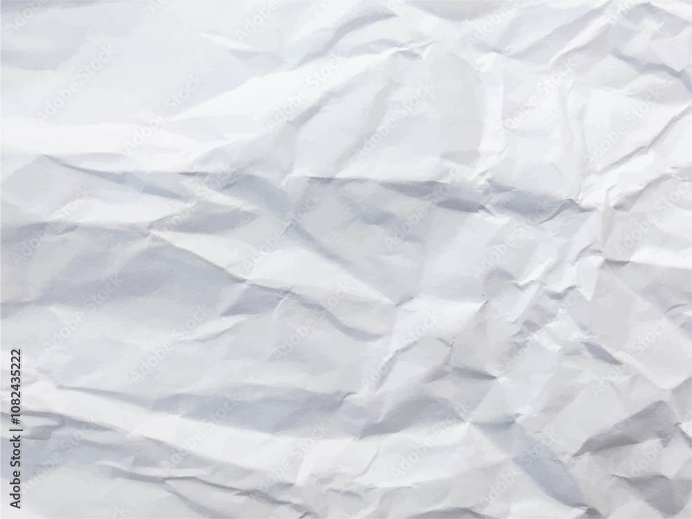 Illustration abstract white color crumpled paper texture background Illustration abstract white color crumpled paper texture background