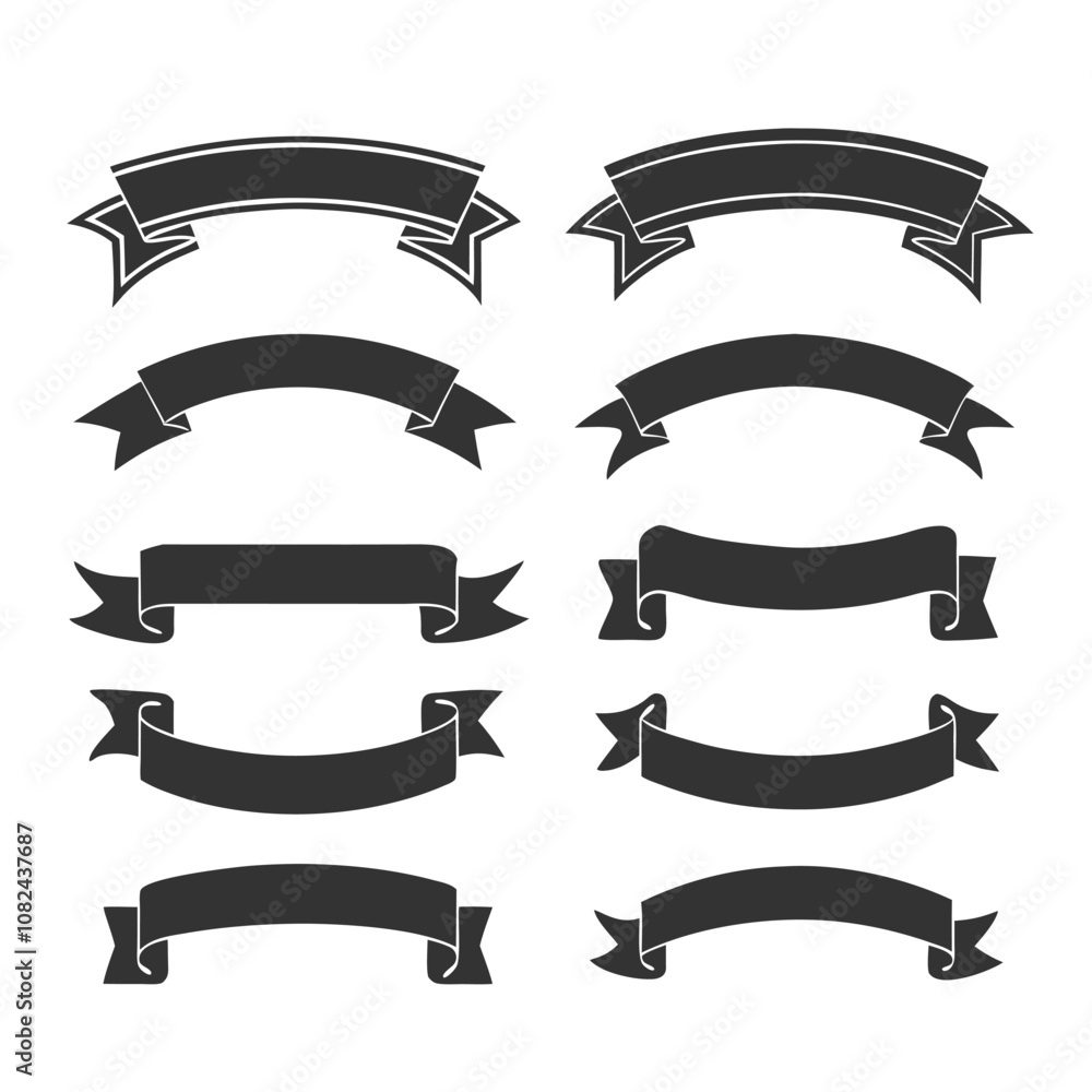 Classic Ribbon Banner Vector for Graphic Designers. Classic Ribbon Banner Vector for Graphic Designers.