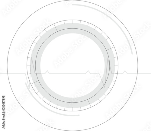 frame on a white computer world technology drawing vector	