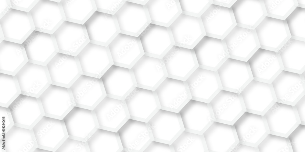 Abstract background white, gray hexagon with seamless geometric pattern texture design. futuristic geometry pattern honeycomb mosaic texture design. hexagon grid minimalist mesh cell texture design. Abstract background white, gray hexagon with seamless geometric pattern texture design. futuristic geometry pattern honeycomb mosaic texture design. hexagon grid minimalist mesh cell texture design.