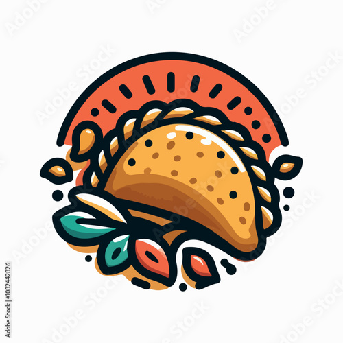 empanada logo illustration