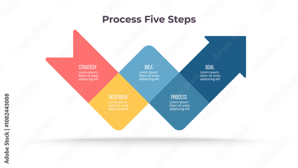 Business infographic template. Process chart with 5 options, steps. Vector chart. Business infographic template. Process chart with 5 options, steps. Vector chart.