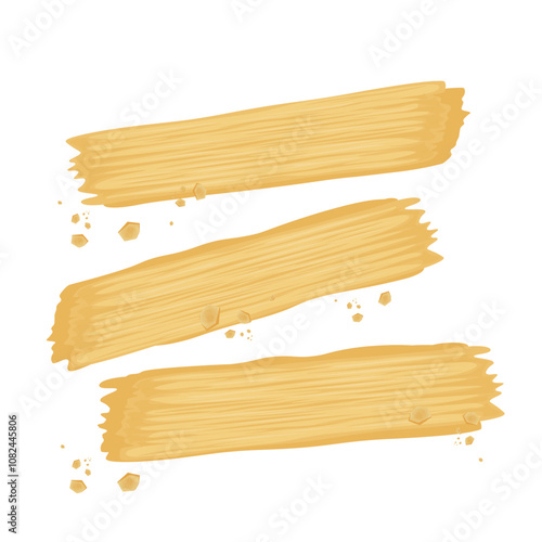 Vector Illustration Logo Clipart Dried Yuba or bean curd sheet or Dry skin tofu isolated
