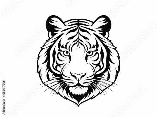 tiger head vector