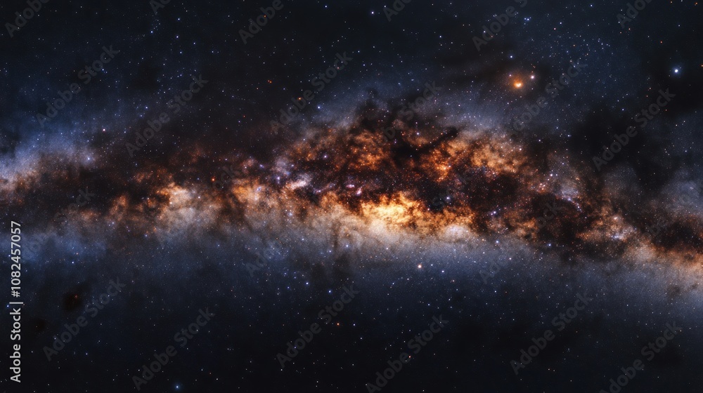 Cosmic River: A Celestial Tapestry of Stars and Nebulae Cosmic River: A Celestial Tapestry of Stars and Nebulae