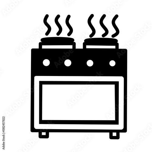 gas stove vector icon