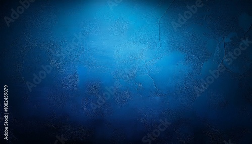 digital illustration blue background with dark colors in the bg