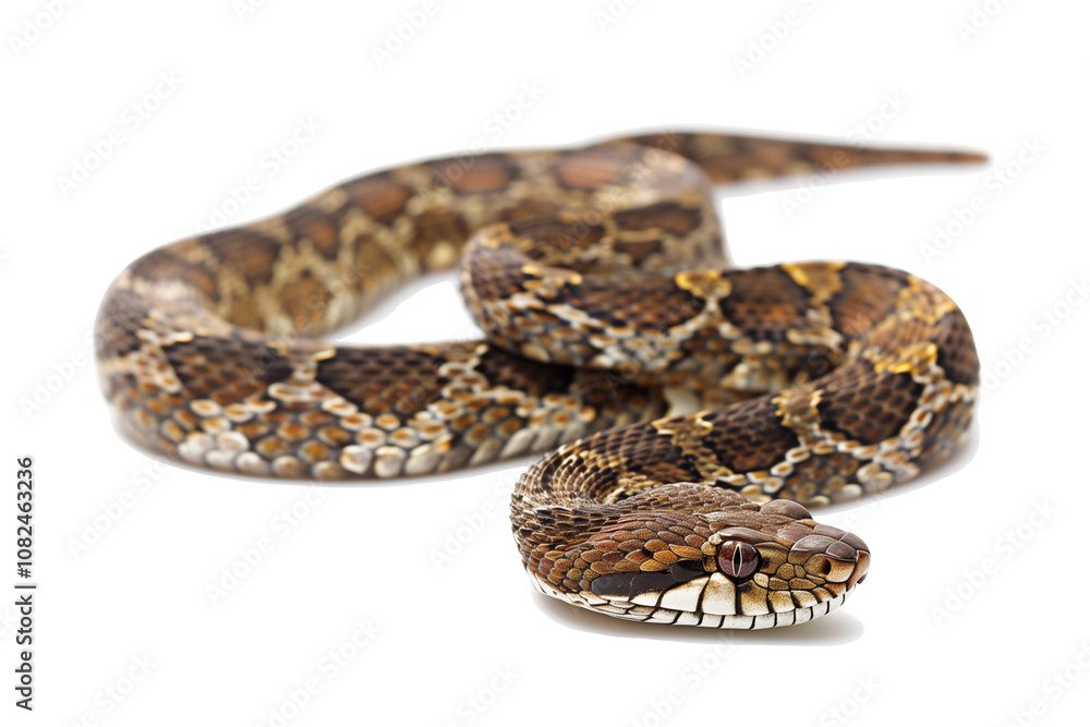 snake on white background snake on white background