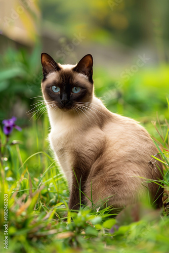 Siamese cat close up