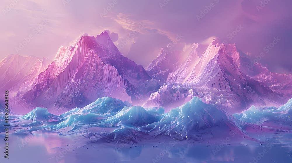 Obraz premium Traditional Chinese pink clouds architectural illustration poster background