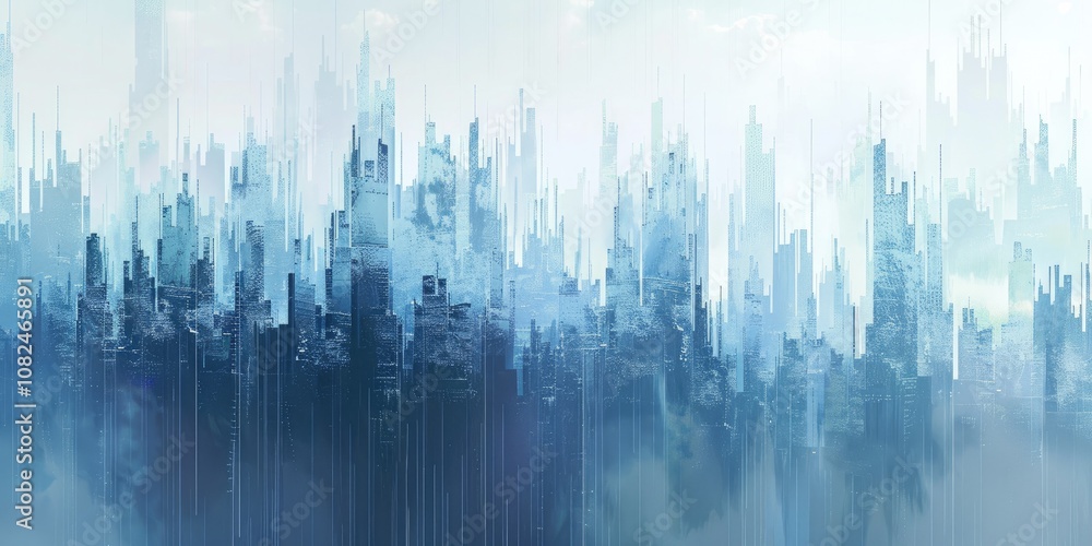 Fototapeta premium An architectural drawing of an elegant Art building