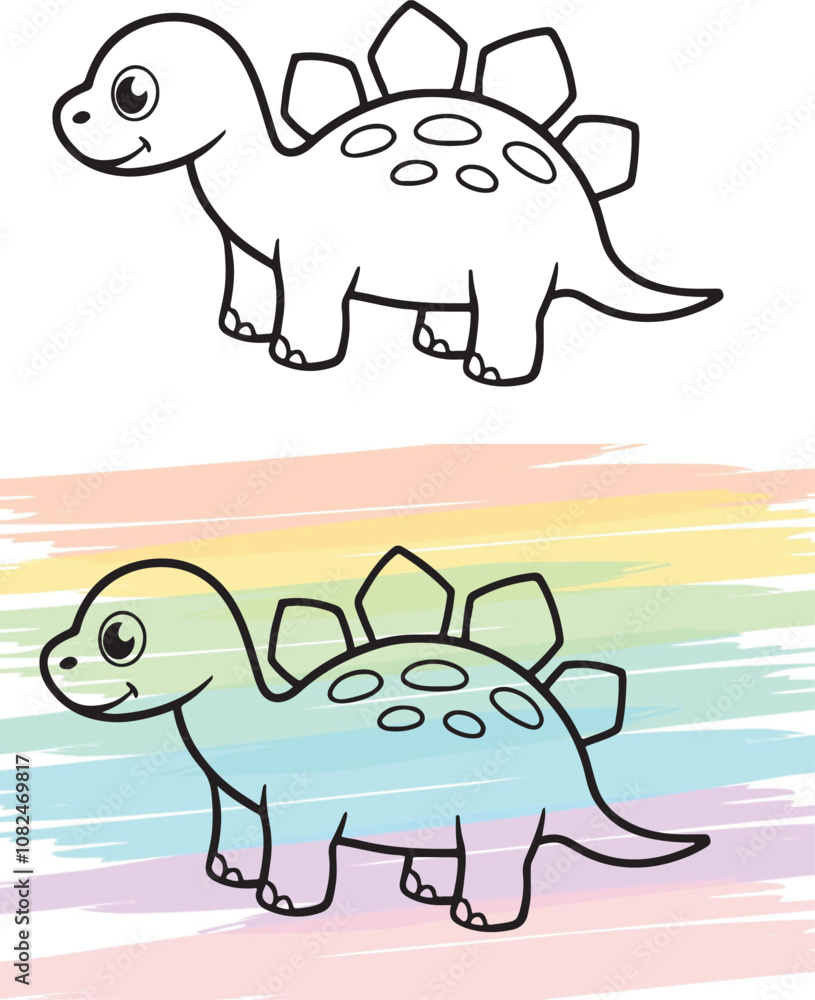 Fototapeta premium white background animal vectors, cats, elephants, hippos, giraffes, elephants, dinos