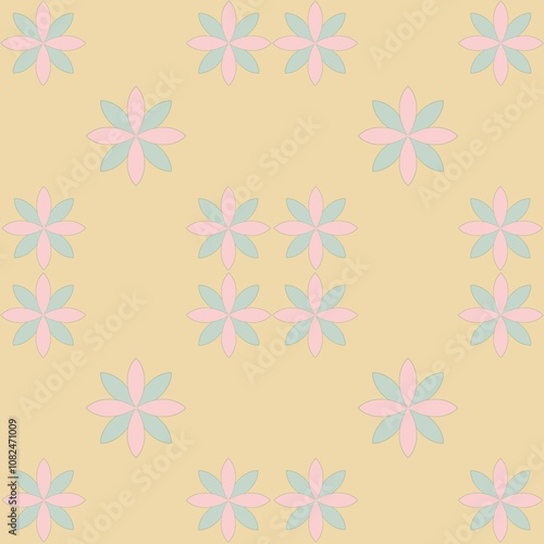 seamless background with flowers