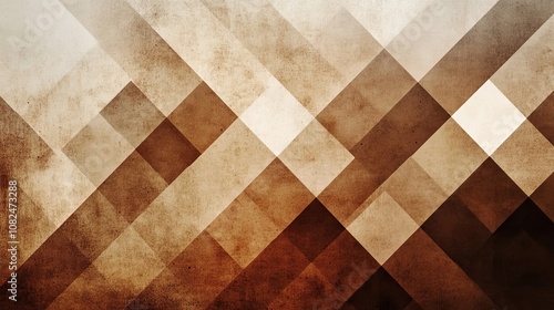 Abstract Diagonal Pattern with Brown and White Shades on Textured Background