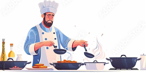 Wallpaper Mural Illustration of Occupation Professional isolated on a white background Torontodigital.ca