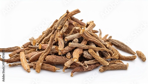 manjishtha rubia cordifolia ayurveda herb natural medicinal remedy ingredient isolated on a white background