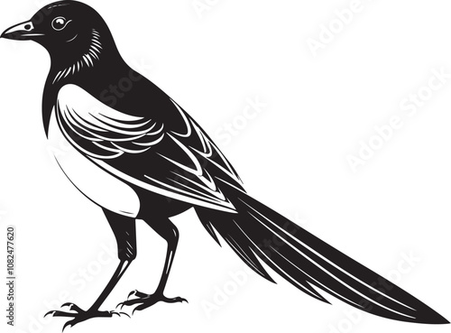 hispaniolan trogon bird vector illustration