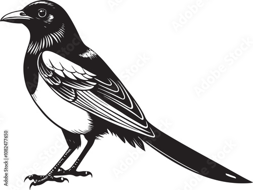 hispaniolan trogon bird vector illustration
