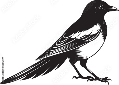 hispaniolan trogon bird vector illustration